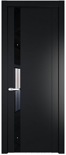 Дверь Profil Doors 1.2P цвет Блэк стекло Lacobel Черный Лак