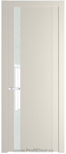 Дверь Profil Doors 1.2P цвет Кремовая Магнолия стекло Lacobel Белый Лак