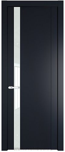 Дверь Profil Doors 1.2P цвет Нэви Блу стекло Lacobel Белый Лак