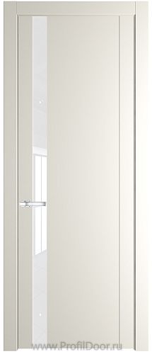 Дверь Profil Doors 1.2P цвет Перламутровый Белый стекло Lacobel лак Классик
