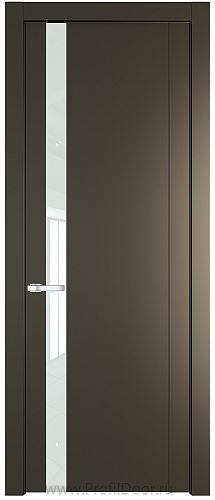 Дверь Profil Doors 1.2P цвет Перламутровый Бронза стекло Lacobel Белый Лак