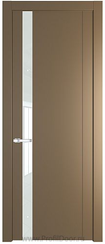 Дверь Profil Doors 1.2P цвет Перламутровый Золото стекло Lacobel Белый Лак