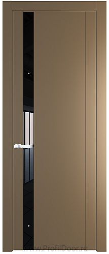Дверь Profil Doors 1.2P цвет Перламутровый Золото стекло Lacobel Черный Лак