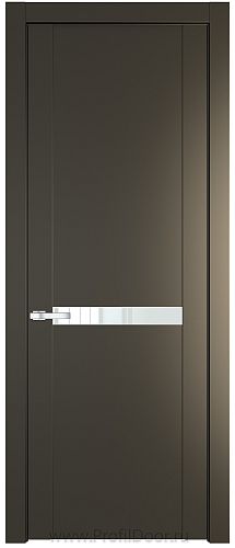 Дверь Profil Doors 1.4P цвет Перламутровый Бронза стекло Lacobel Белый Лак
