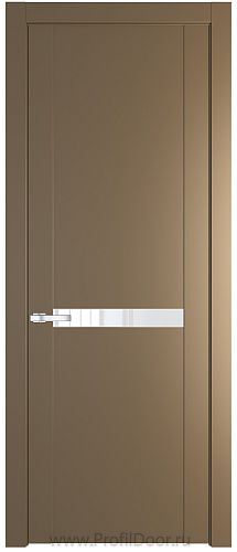Дверь Profil Doors 1.4P цвет Перламутровый Золото стекло Lacobel лак Классик