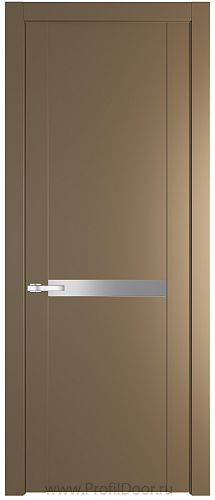 Дверь Profil Doors 1.4P цвет Перламутровый Золото стекло Lacobel Серебрянный Лак