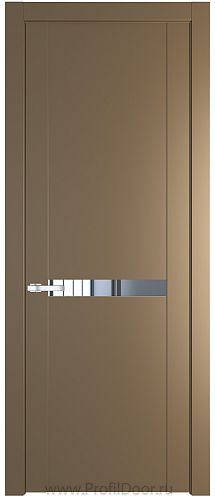 Дверь Profil Doors 1.4P цвет Перламутровый Золото стекло Зеркало