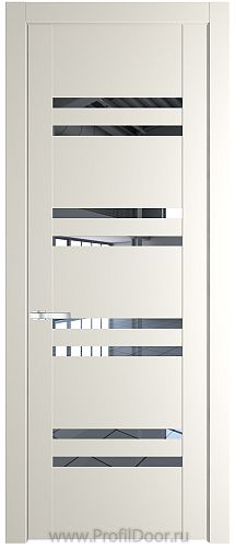 Дверь Profil Doors 1.6P цвет Перламутровый Белый стекло Прозрачное