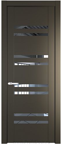 Дверь Profil Doors 1.6P цвет Перламутровый Бронза стекло Прозрачное