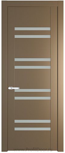 Дверь Profil Doors 1.6P цвет Перламутровый Золото стекло Матовое