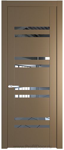 Дверь Profil Doors 1.6P цвет Перламутровый Золото стекло Прозрачное