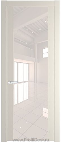 Дверь Profil Doors 1.7P цвет Кремовая Магнолия стекло Lacobel Перламутровый Лак