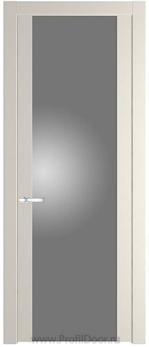 Дверь Profil Doors 1.7P цвет Кремовая Магнолия стекло Lacobel Серебрянный Лак