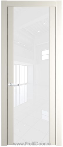 Дверь Profil Doors 1.7P цвет Перламутровый Белый стекло Lacobel лак Классик