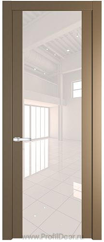 Дверь Profil Doors 1.7P цвет Перламутровый Золото стекло Lacobel Перламутровый Лак