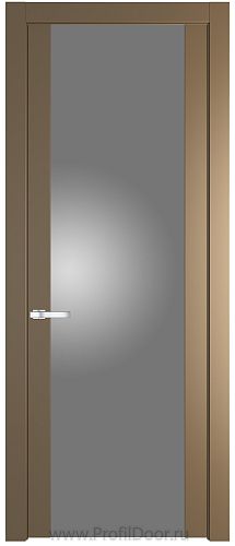 Дверь Profil Doors 1.7P цвет Перламутровый Золото стекло Lacobel Серебрянный Лак