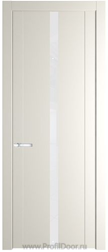 Дверь Profil Doors 1.8P цвет Перламутровый Белый стекло Lacobel лак Классик
