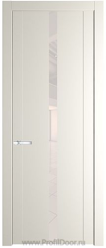 Дверь Profil Doors 1.8P цвет Перламутровый Белый стекло Lacobel Перламутровый Лак