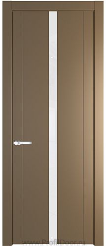 Дверь Profil Doors 1.8P цвет Перламутровый Золото стекло Lacobel лак Классик