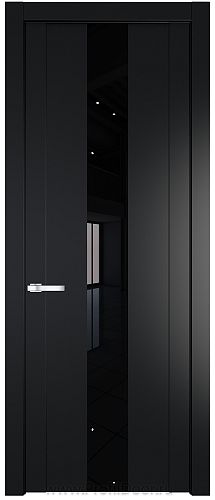 Дверь Profil Doors 1.9P цвет Блэк стекло Lacobel Черный Лак