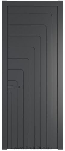 Дверь Profil Doors 10PA цвет Графит (Pantone 425С) цвет профиля Серая ночь