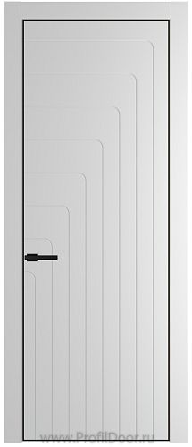 Дверь Profil Doors 10PA цвет Крем Вайт (RAL 120-02) цвет профиля Черный матовый RAL9005