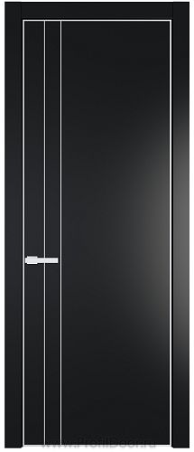 Дверь Profil Doors 12PA цвет Блэк цвет профиля Белый матовый RAL9003