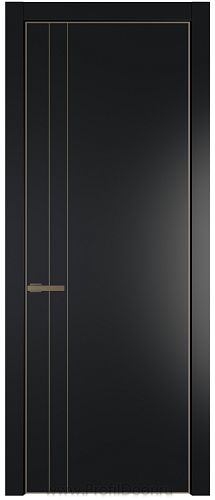 Дверь Profil Doors 12PA цвет Блэк цвет профиля Шампань
