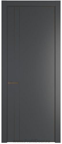 Дверь Profil Doors 12PA цвет Графит (Pantone 425С) цвет профиля Деорэ