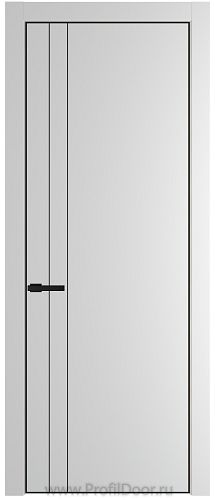 Дверь Profil Doors 12PA цвет Крем Вайт (RAL 120-02) цвет профиля Черный матовый RAL9005