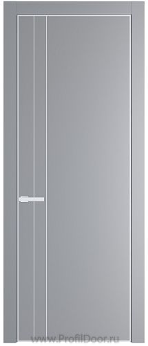 Дверь Profil Doors 12PA цвет Смоки (RAL 870-02) цвет профиля Белый матовый RAL9003