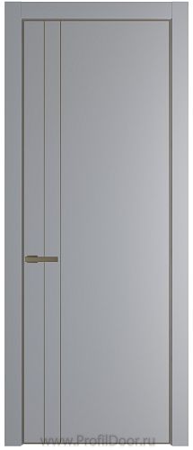 Дверь Profil Doors 12PA цвет Смоки (RAL 870-02) цвет профиля Шампань