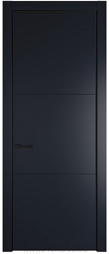 Дверь Profil Doors 13PA цвет Нэви Блу (RAL 7016) цвет профиля Черный матовый RAL9005