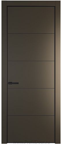 Дверь Profil Doors 15PA цвет Перламутр бронза цвет профиля Черный матовый RAL9005