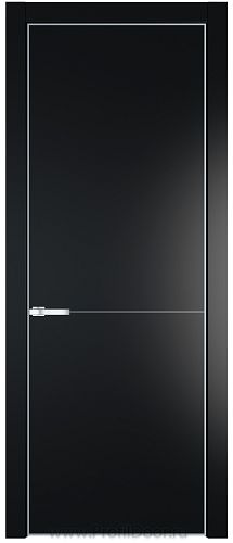 Дверь Profil Doors 16PA цвет Блэк цвет профиля Серебро
