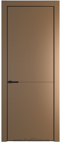 Дверь Profil Doors 16PA цвет Перламутр золото цвет профиля Черный матовый RAL9005