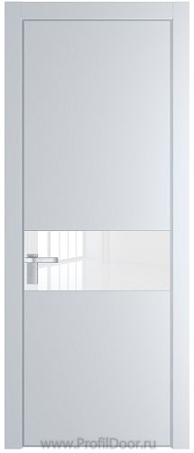 Дверь Profil Doors 17PA цвет Вайт (RAL 110 96 02) стекло Lacobel лак Классик цвет профиля Серебро