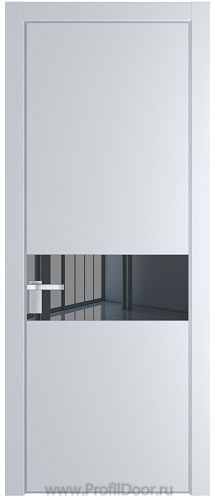 Дверь Profil Doors 17PA цвет Вайт (RAL 110 96 02) стекло Зеркало Grey цвет профиля Серебро