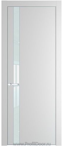 Дверь Profil Doors 18PA цвет Крем Вайт (RAL 120-02) стекло Lacobel Белый лак цвет профиля Серебро