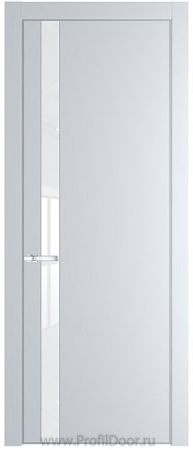 Дверь Profil Doors 18PA цвет Вайт (RAL 110 96 02) стекло Lacobel лак Классик цвет профиля Серебро