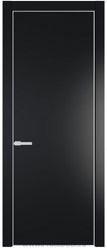 Дверь Profil Doors 1PA цвет Блэк цвет профиля Белый матовый RAL9003