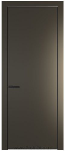 Дверь Profil Doors 1PA цвет Перламутр бронза цвет профиля Черный матовый RAL9005