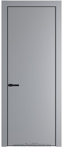 Дверь Profil Doors 1PA цвет Смоки (RAL 870-02) цвет профиля Черный матовый RAL9005