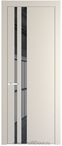 Дверь Profil Doors 20PA цвет Кремовая Магнолия (RAL 120-04) стекло Зеркало Grey цвет профиля Серебро