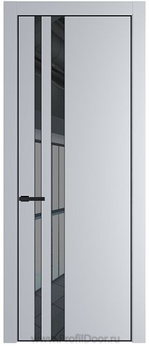 Дверь Profil Doors 20PA цвет Лайт Грей (RAL 870-01) стекло Зеркало Grey цвет профиля Черный матовый RAL9005