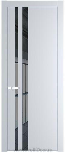 Дверь Profil Doors 20PA цвет Вайт (RAL 110 96 02) стекло Зеркало Grey цвет профиля Серебро