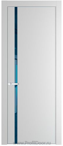 Дверь Profil Doors 21PA цвет Крем Вайт (RAL 120-02) стекло Зеркало Blue цвет профиля Серебро