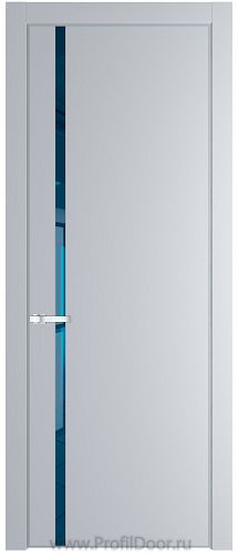 Дверь Profil Doors 21PA цвет Лайт Грей (RAL 870-01) стекло Зеркало Blue цвет профиля Серебро