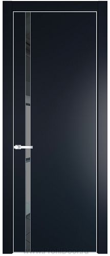 Дверь Profil Doors 21PA цвет Нэви Блу (RAL 7016) стекло Зеркало Grey цвет профиля Серебро