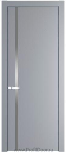 Дверь Profil Doors 21PA цвет Смоки (RAL 870-02) стекло Lacobel Серебро Матлак цвет профиля Серебро